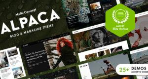 Alpaca – Blog & Magazine WordPress Layout