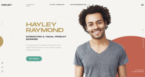 Hayley – Persönlicher Lebenslauf / Lebenslauf WordPress Vorlage