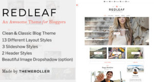 Redleaf – Ein sauberes Blog- und Magazin-WordPress-Vorlage