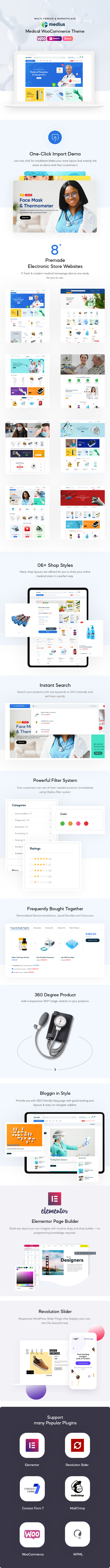 Medius – Medizin & Gesundheit WooCommerce Theme - 1
