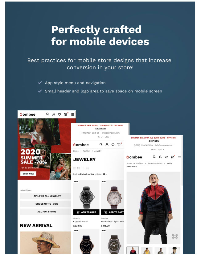 Ombee - Mehrzweck- und modisches WooCommerce-Theme - 2