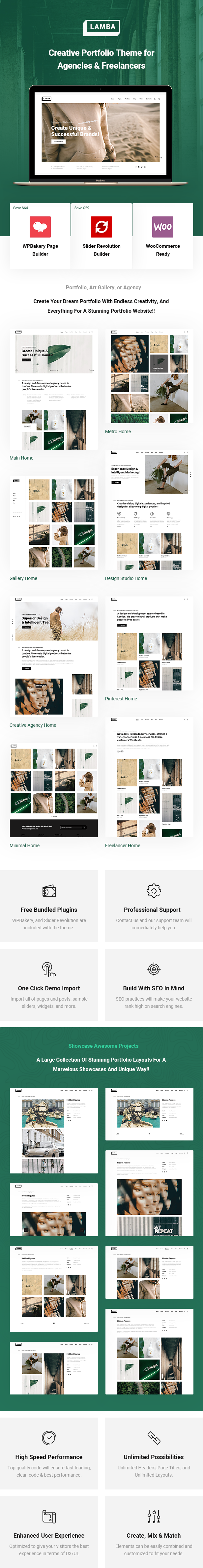 Lamba - Creative Portfolio & Agentur WordPress Theme - 4