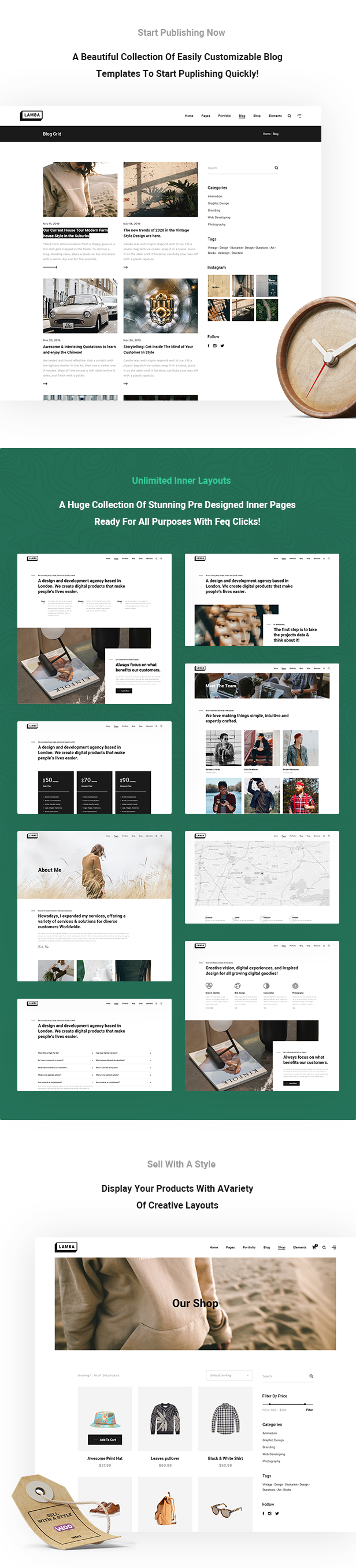 Lamba - Creative Portfolio & Agentur WordPress Theme - 5