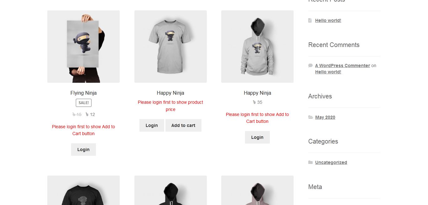 WooCommerce-Produktlistenseite