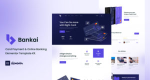 Bankai - Kartenzahlung & Online-Banking Elementor Template Kit