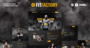 Fit Factory – Fitness Gym Elementor Vorlagen-Kit