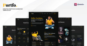 Portfo – Elementor-Vorlagen-Kit für kreatives Portfolio