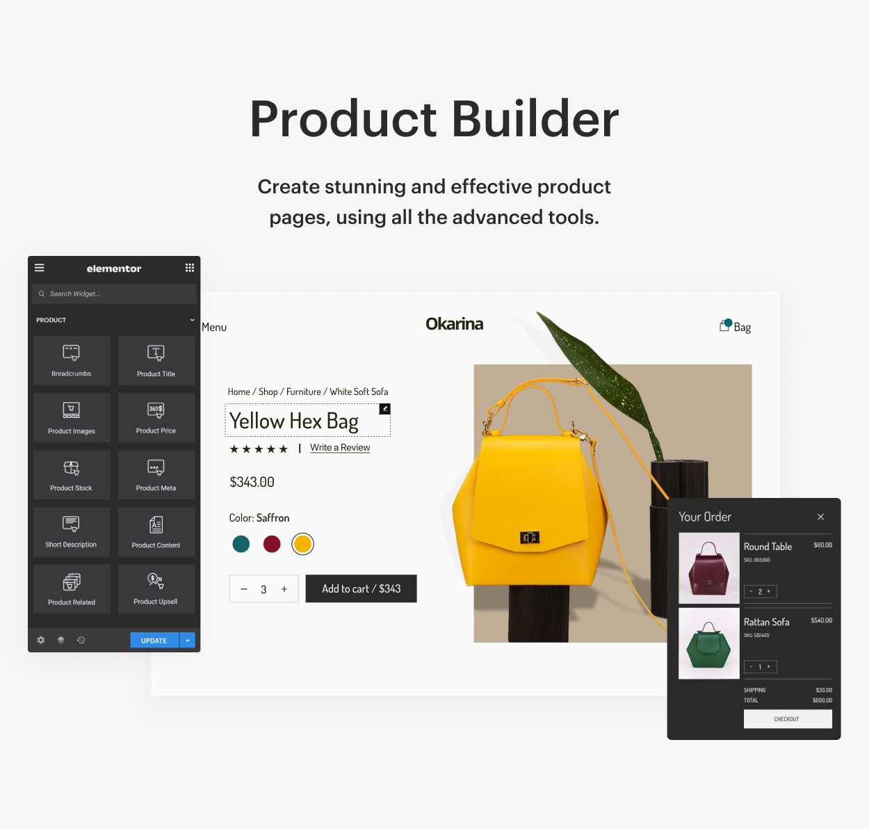 Kaon WordPress Theme - Product Builder