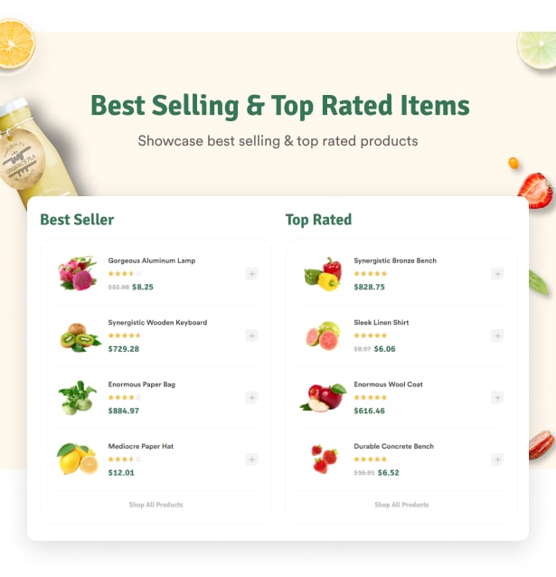 Ecolive - Organic Food WooCommerce WordPress Theme - Meistverkaufte und am besten bewertete Artikel
