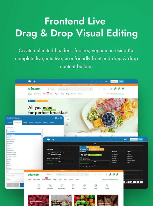 Gofarm - Lebensmittel WooCommerce WordPress Theme - 2