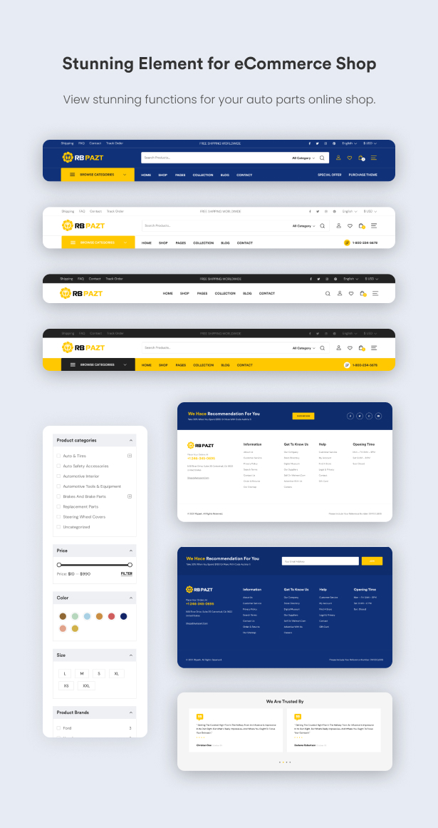 RBpazt - Autoteile Shop WooCommerce Theme