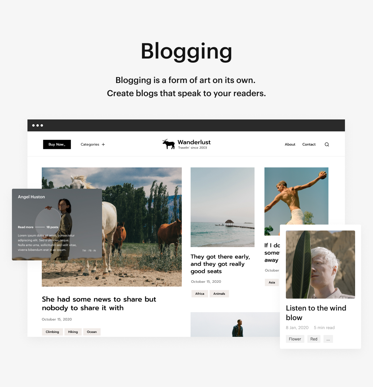 Kaon WordPress Theme - Blogging