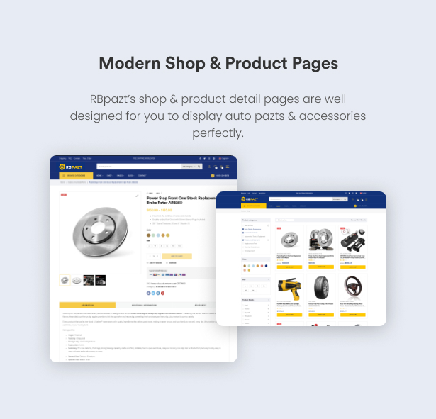 RBpazt - Autoteile Shop WooCommerce Theme