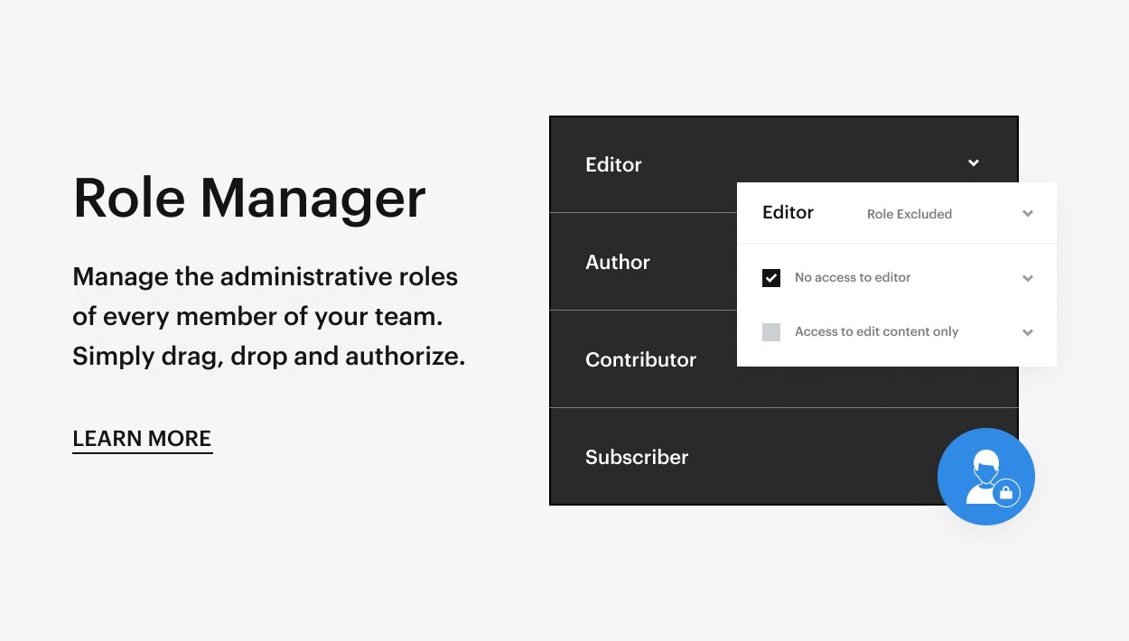 Kaon WordPress Theme - Role Manager