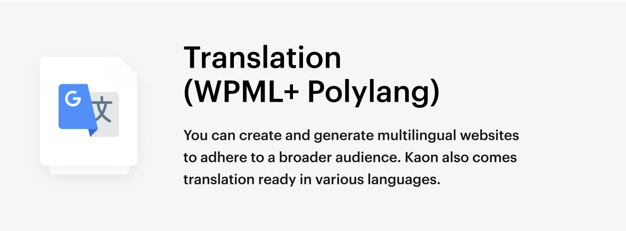 Kaon WordPress Theme - Translation
