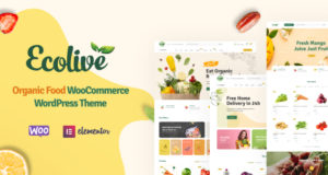 Ecolive – WooCommerce WordPress Layout für Bio-Lebensmittel