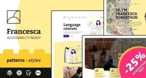 Francesca – barrierefreies Tutor-WordPress-Vorlage