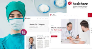 Healthree - Elementor Template Kit für medizinische Kliniken und Krankenhäuser