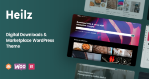 Heilz – Digitale Downloads & Marktplatz WordPress Vorlage