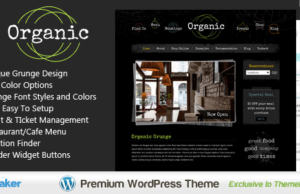 Organic Grunge – WordPress Café & Restaurant Template