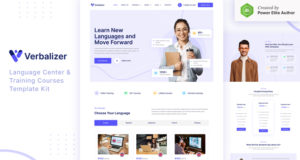 Verbalizer – Sprachkurse & Lernzentrum Elementor Template Kit