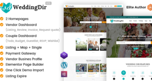 WeddingDir – Verzeichnis & Auflistung WordPress Vorlage