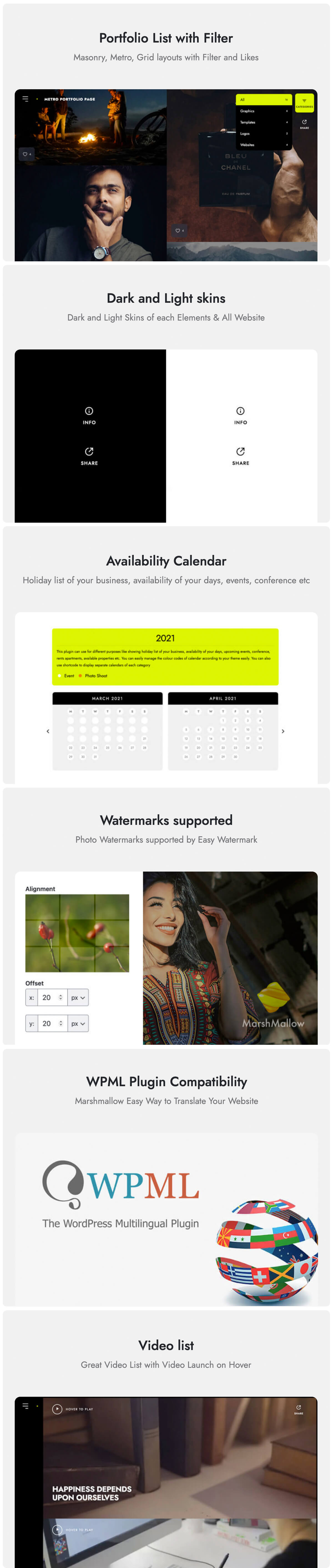 Marshmallow - Fotograf WordPress Theme - 5