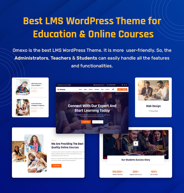 Omexo - Bildung & Online-Kurse WordPress Theme - 1