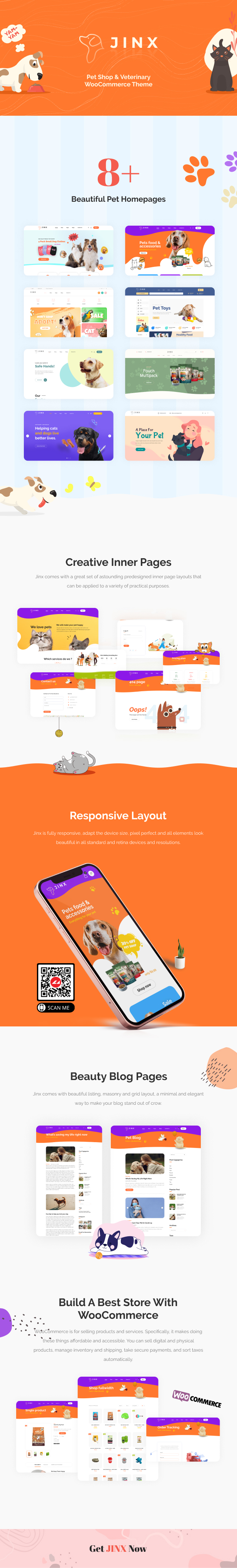 Jinx - WooCommerce-Theme für Tierhandlung und Veterinär