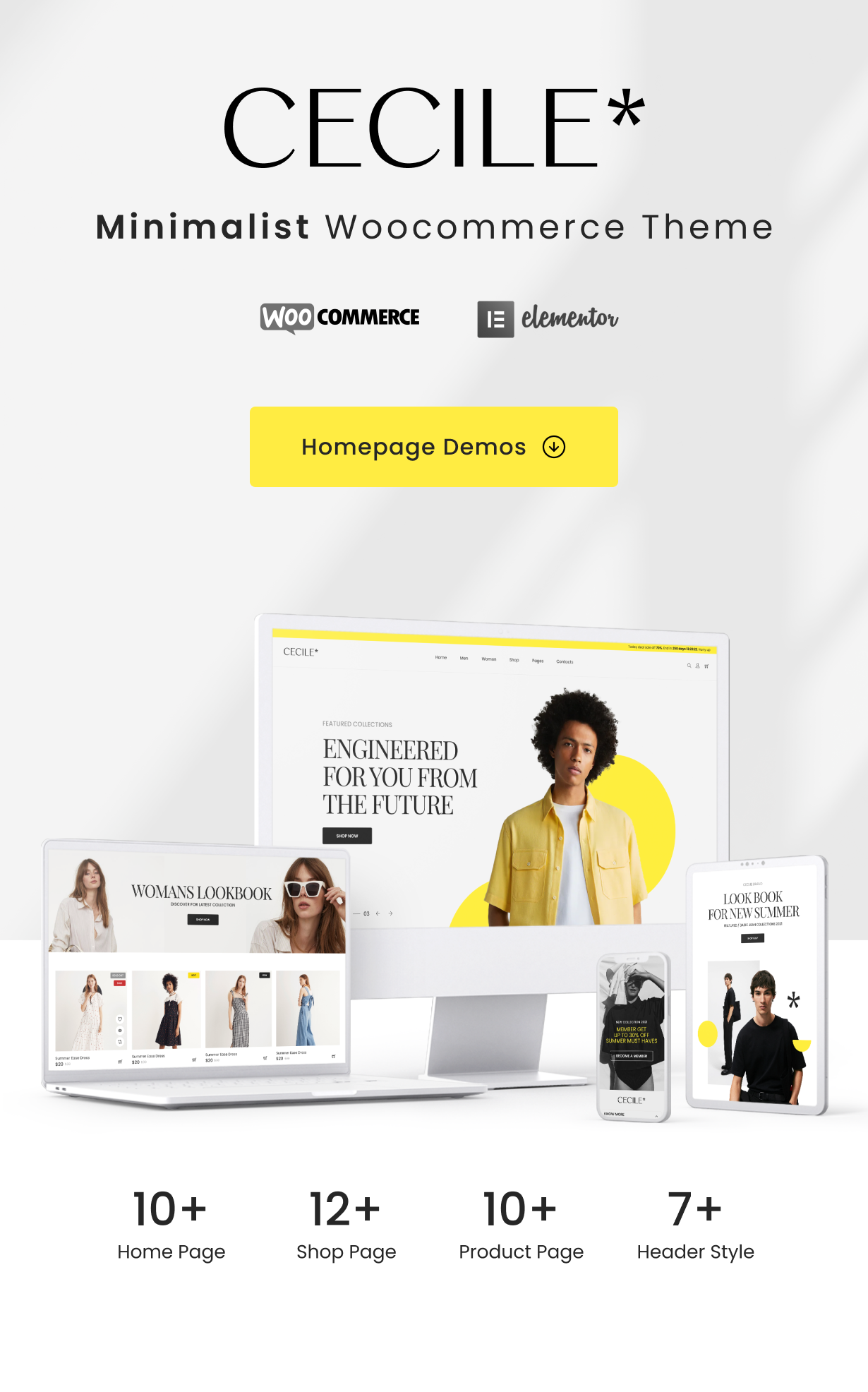 Cecile - Minimalistisches WooCommerce-Theme - Intro