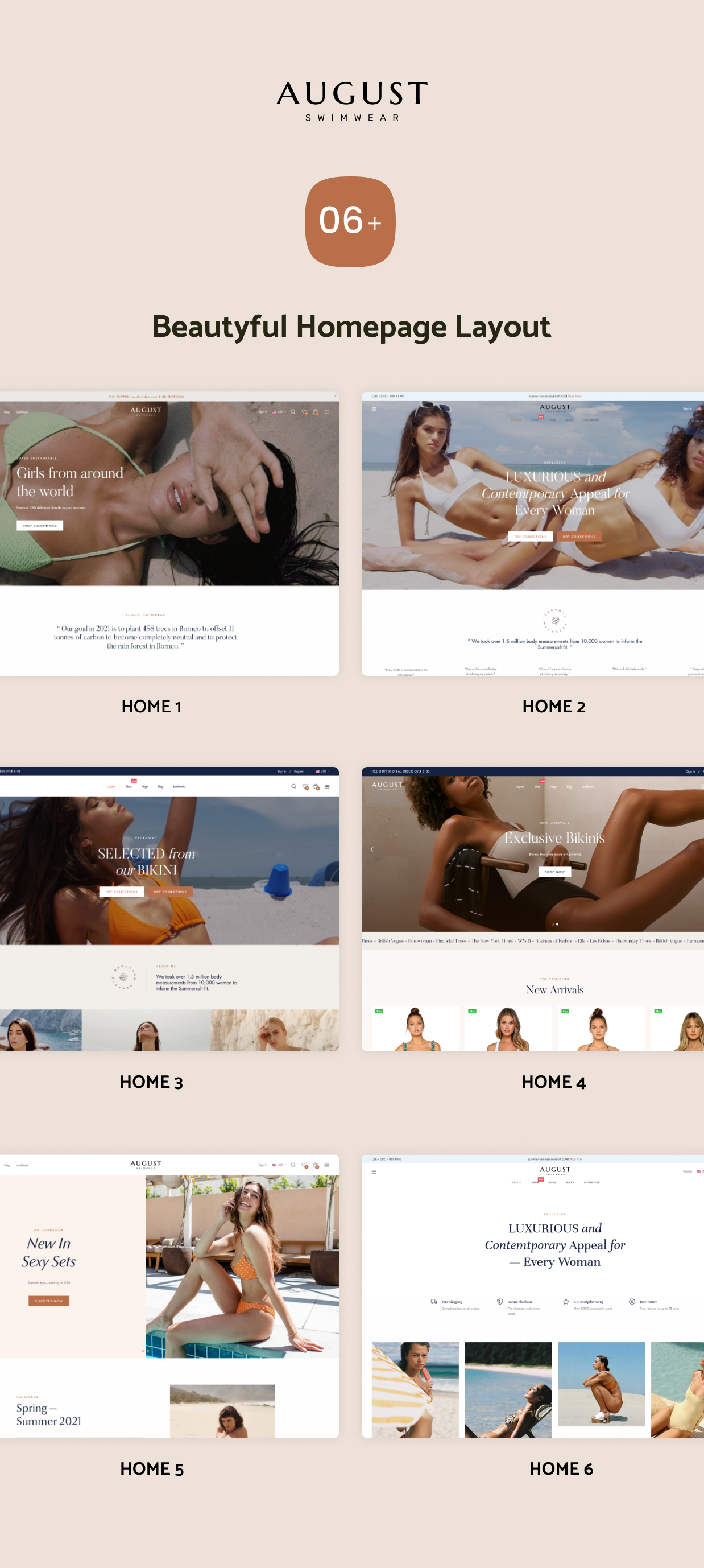August - Bademode WooCommerce WordPress Theme - 4