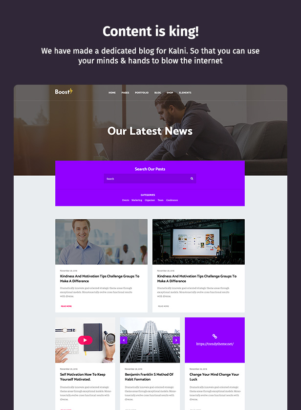 Kreatives WordPress-Theme