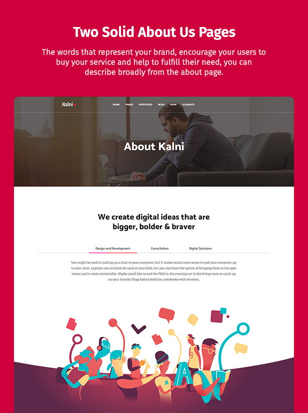 Kreatives WordPress-Theme