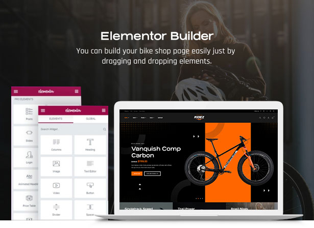 Fahrradladen WordPress Theme Elementor