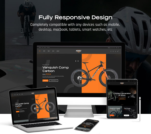 Fahrradladen WordPress Theme Design