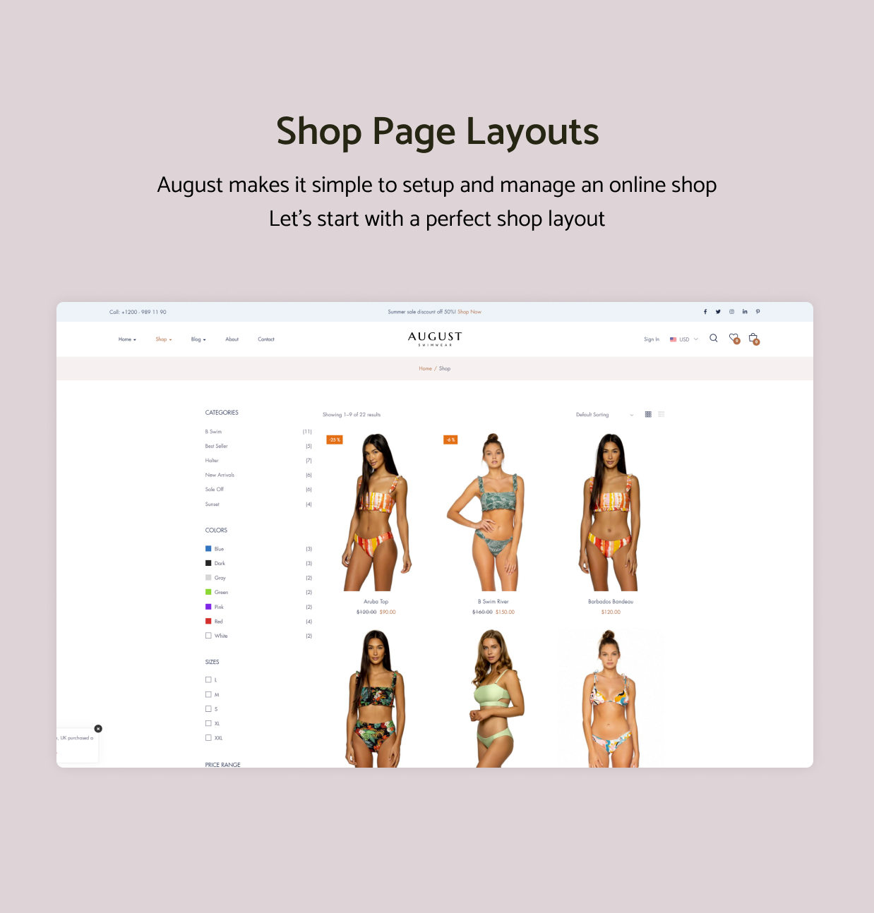 August - Bademode WooCommerce WordPress Theme - 5