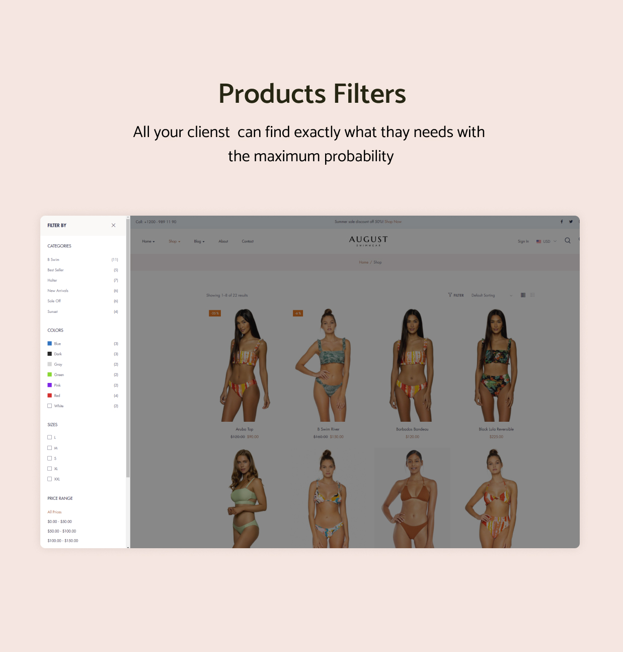 August - Bademode WooCommerce WordPress Theme - 7