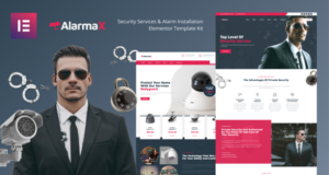 Alarmax – Sicherheitsdienste & Alarminstallation Elementor Template Kit