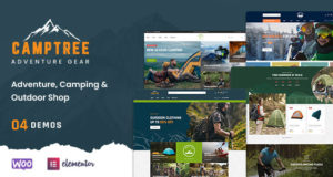 Camptree – Outdoor Campingausrüstung WooCommerce Elementor Layout