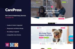 CarePress – Tierpflege & Veterinär-Elementor-Vorlagen-Kit