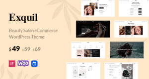 Exquil – E-Commerce-Layout für Schönheitssalons