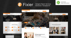 Fixieren – Reparaturservice für Gadgets und Elektronik Elementor Template Kit