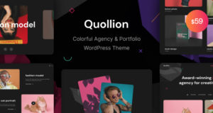 Quollion – Buntes Agentur- und Portfolio-WordPress-Vorlage
