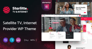 Starlitte – TV- und Internetanbieter-WordPress-Layout