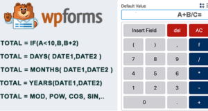 WPForms-Kostenrechner