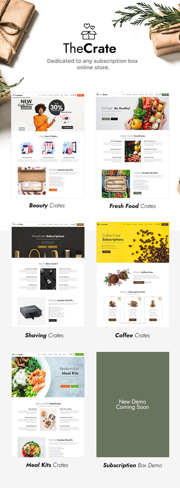 TheCrate - WooCommerce-Abonnement-Box-Theme - 2