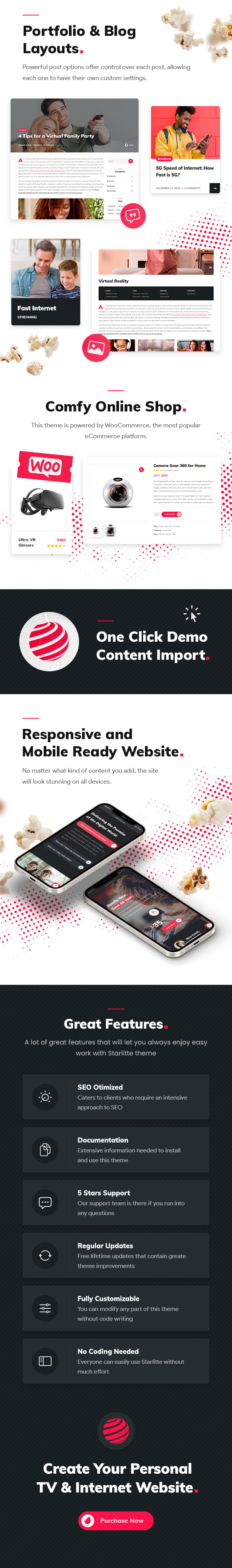 Starlitte - TV- und Internetanbieter-WordPress-Theme - 2