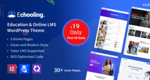 Echooling – Online-Kurse und Bildung WordPress Vorlage