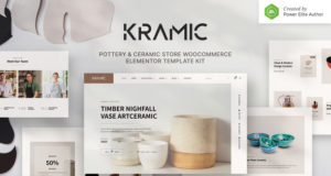Kramic – Töpfer- und Keramikgeschäft WooCommerce Elementor Template Kit