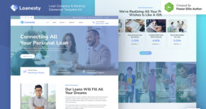 Loanesty – Kreditunternehmen & Banking Elementor Template Kit